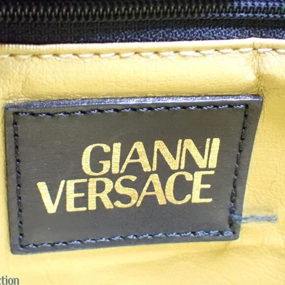 Gianni Versace Leopard Print PVC and Leather Tote Bag - Picture 9 of 10